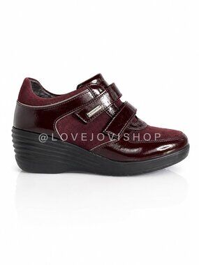 Shoes | Stonefly Suede Leather Sneaker | Comfort | Made in Italy | Burgundy 7